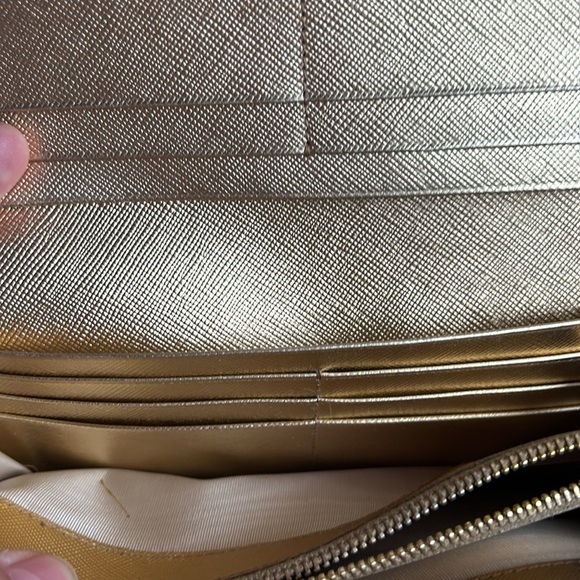 Gold Prada Wallet with identification card newly added to our boutique - Picture 8 of 10